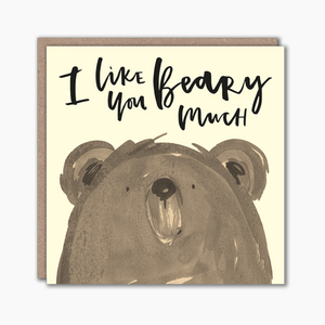Bear character greeting card