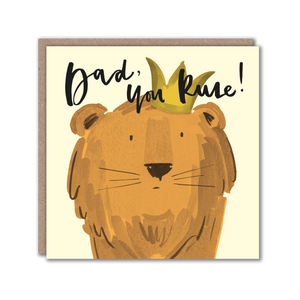 Dad Lion greeting card