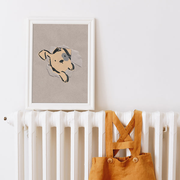 Puppy wall print