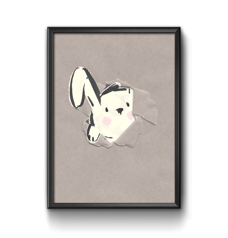 Bunny character art print