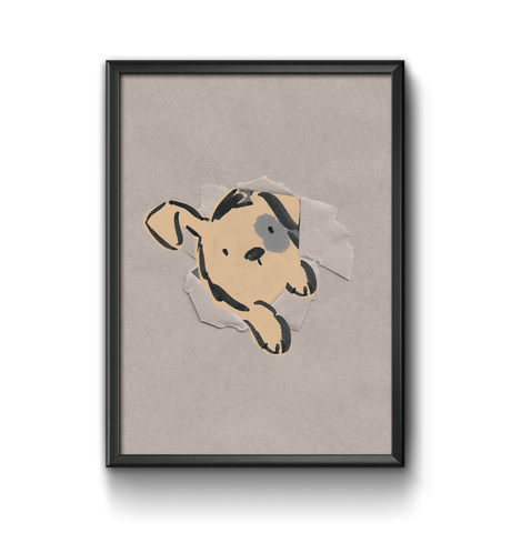 dog character art print for kids