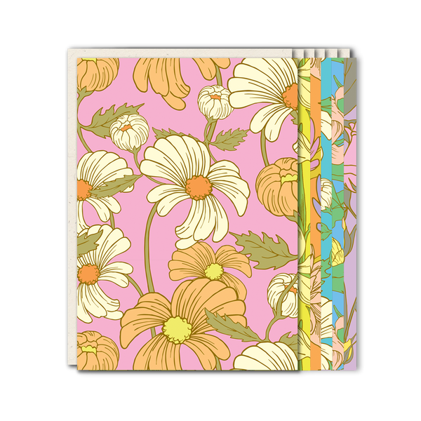 Floral patterned greeting cards