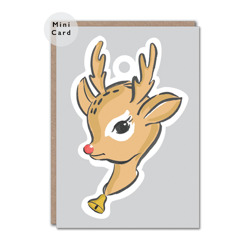 Rudolph character christmas card