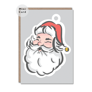 Santa character christmas card
