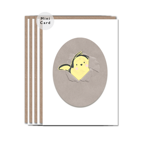 Easter chick character greeting cards
