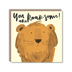 lion character greeting card