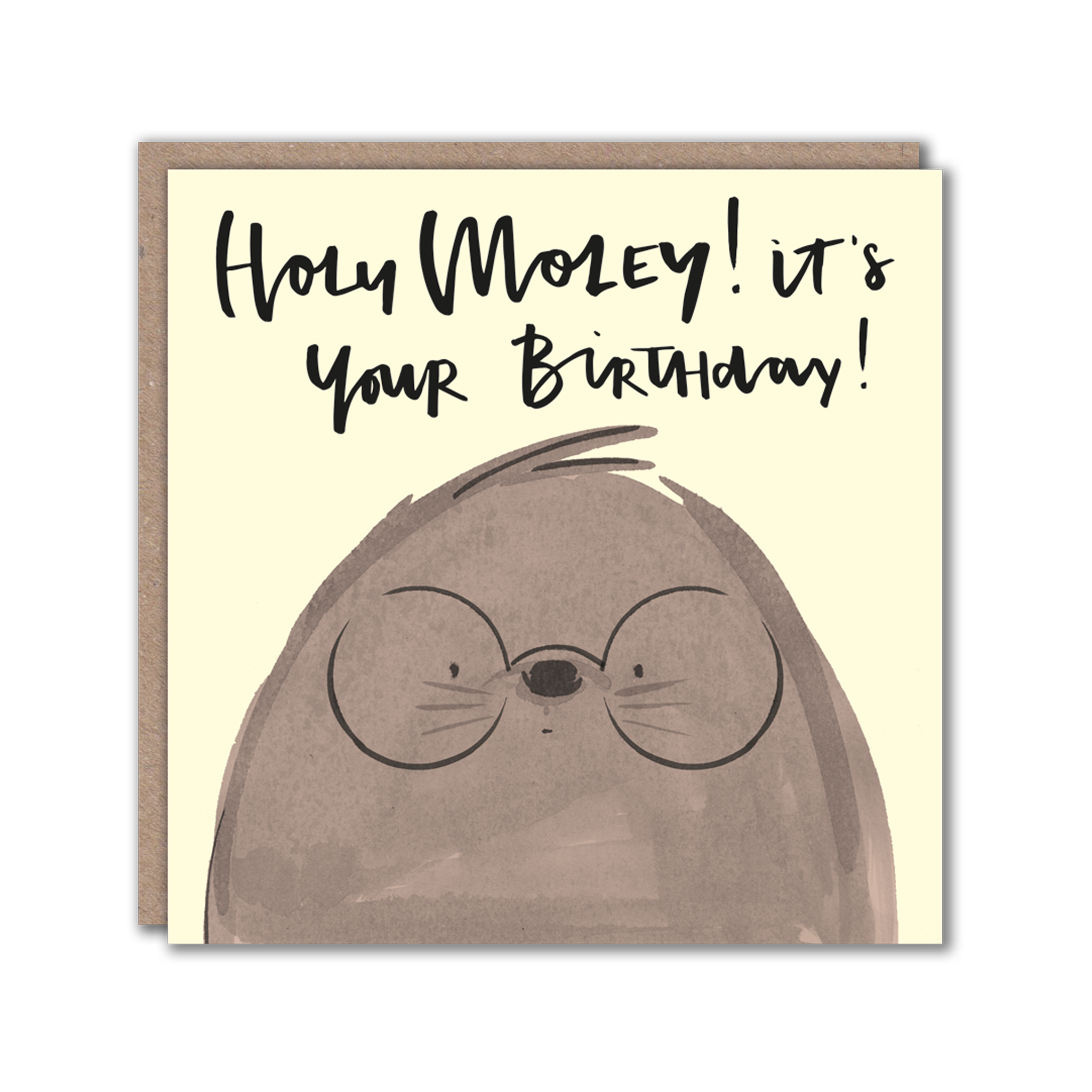 Mole character greeting card