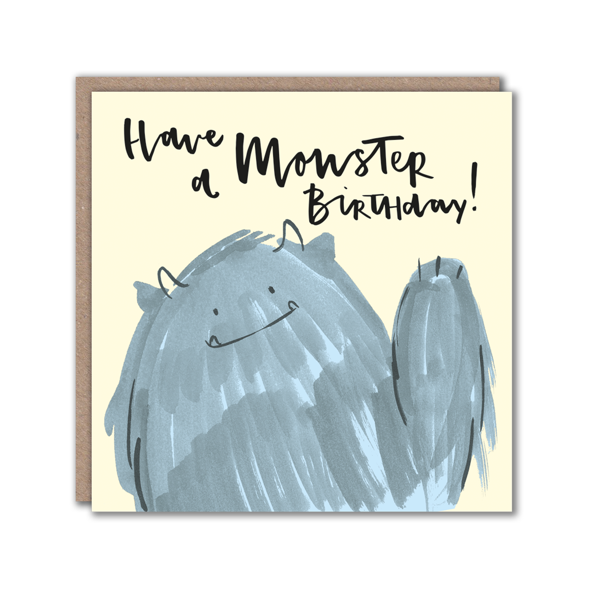 Monster character greeting card