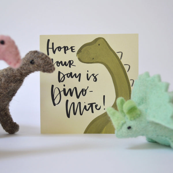 dinosaur greeting card