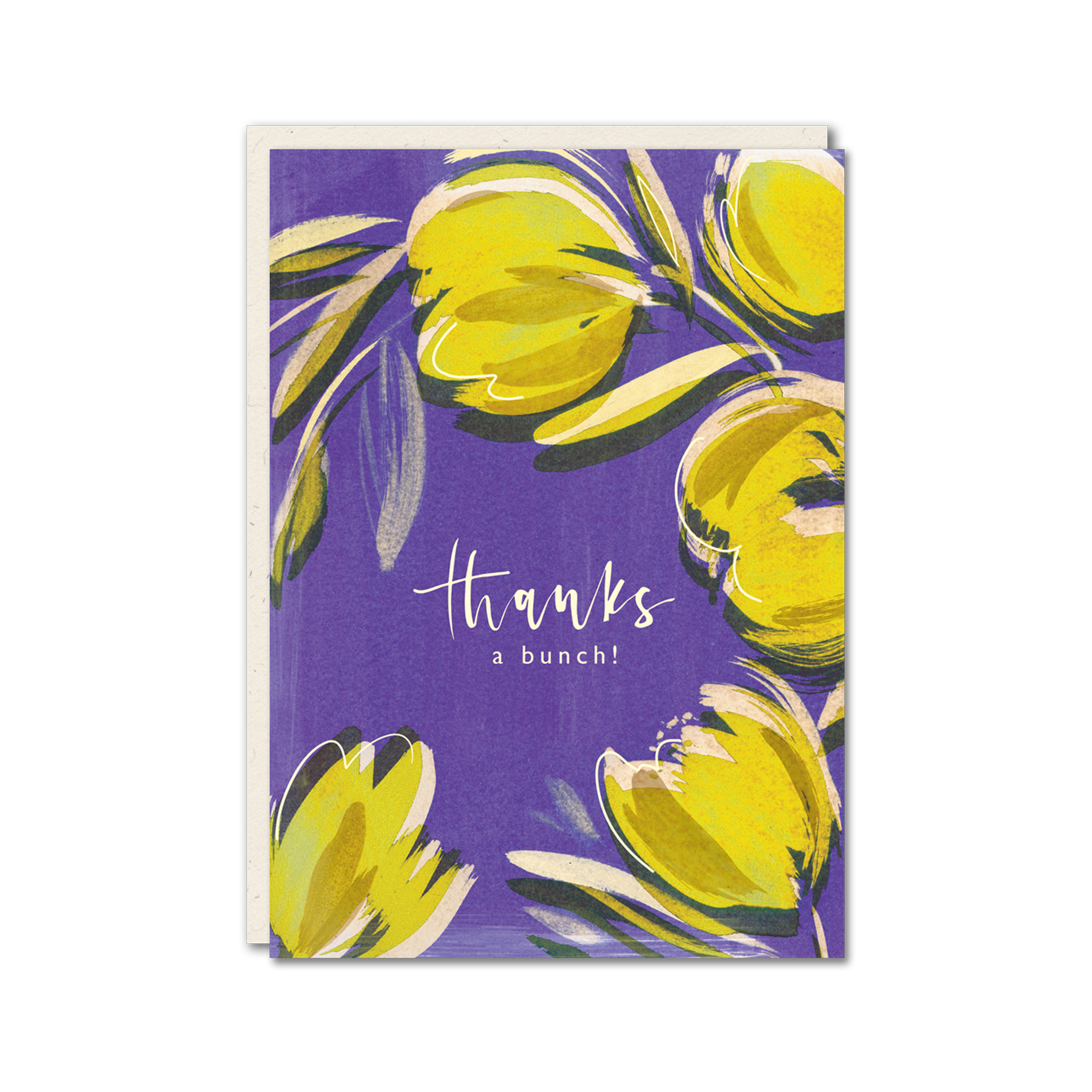 Bright floral thank you card 