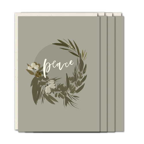 floral christmas cards
